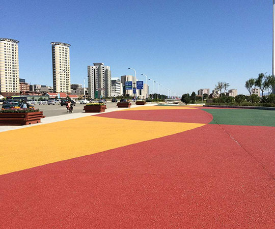 彩色防滑路面 彩色防滑路面